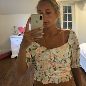 Summer floral blouse